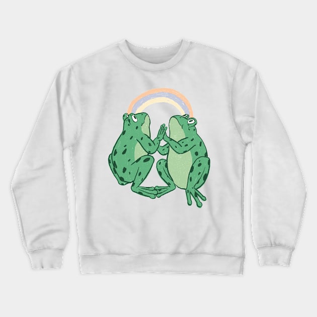 frog rainbow Crewneck Sweatshirt by annyamarttinen